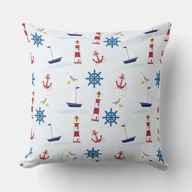 Coussin à lancer - Nautique (Recto)