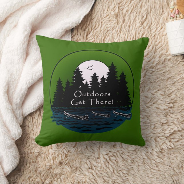 Coussin A L'Extérieur, On Y Trouve Des Canoës (Couverture)