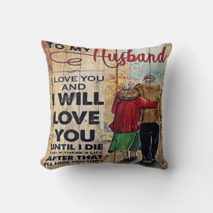 Coussin À ma conception de mari   Lettre d'amour à lui  