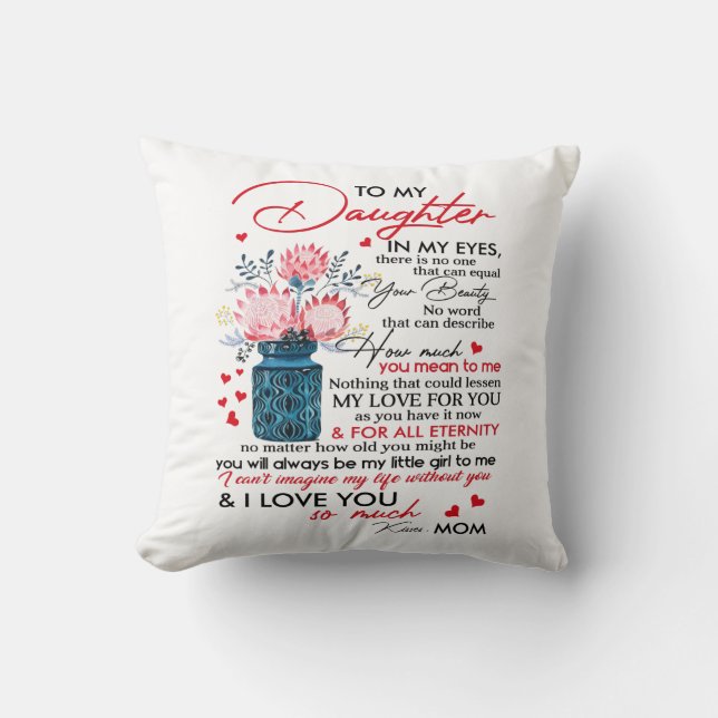 Coussin À ma fille (Recto)