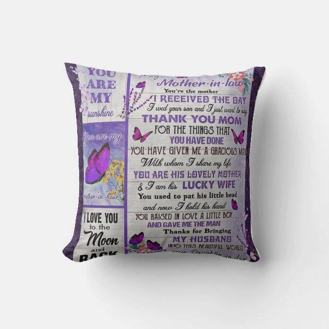 Coussin À Ma Mère - Dans - Droit Cadeau, Mère Cadeau Anniv (Recto)