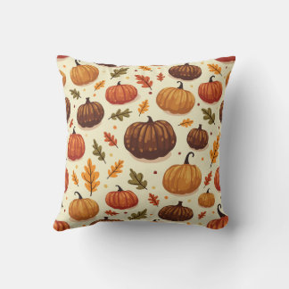 coussin à modèle citrouille