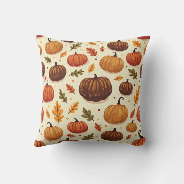 coussin à modèle citrouille (Verso)