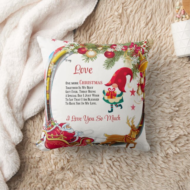 Coussin À mon amour Encore un Noël ensemble (Couverture)