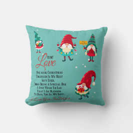 Coussin À mon amour Joyeux Noël, je t'aime tellement