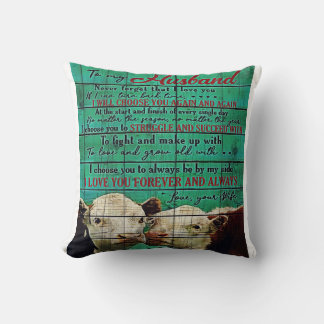 Coussin À mon mari | Jolie famille présente