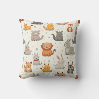 coussin à motif animal
