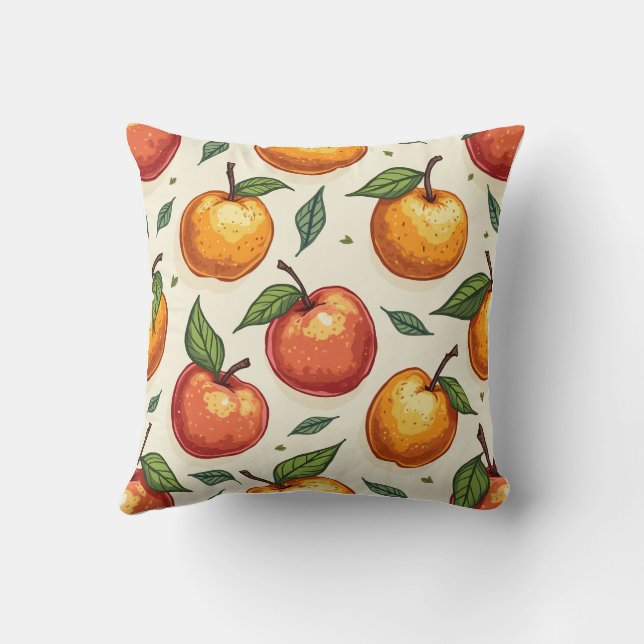 coussin à motif de fruits (Verso)