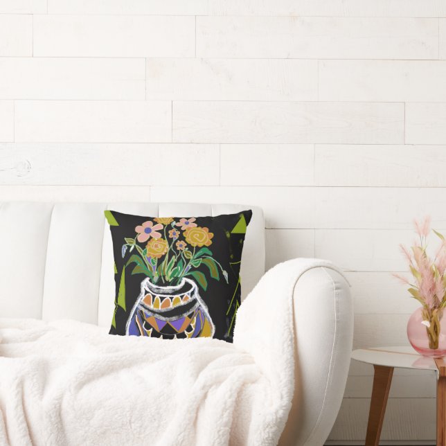 Coussin à motif fleur de lilas  (Canapé)