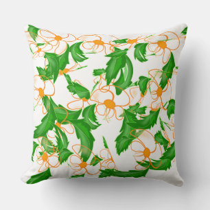 Coussin à motif floral joyeux