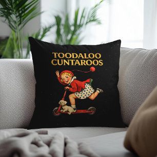 Coussin À plus tard Cuntaroos Humour Rétro Sarcastique Drô