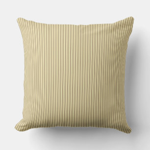 Coussin à rayures à points jaunes de moutarde