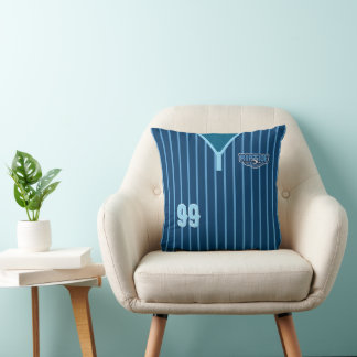Coussin à rayures avec nom et numéro