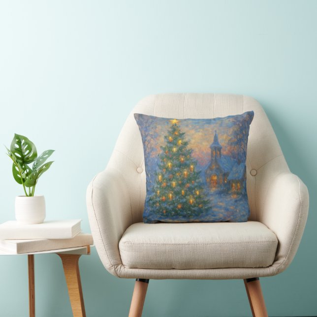 Coussin A sensual Monet-style Christmas tree (Chaise)