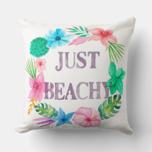 Coussin à thème tropical pour Beach House Florida