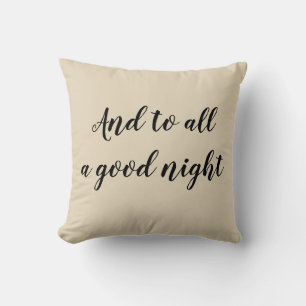 Coussin À tous une bonne nuit de Noël Jeu d'oreiller