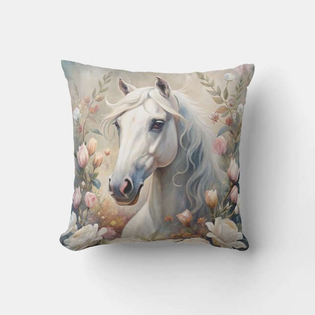 Coussin A White Horse  (Recto)