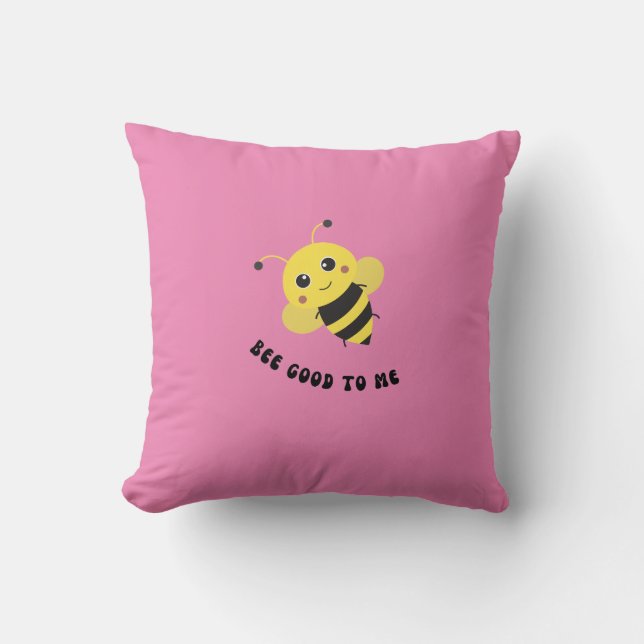 Coussin Abeille bon pour moi (Recto)