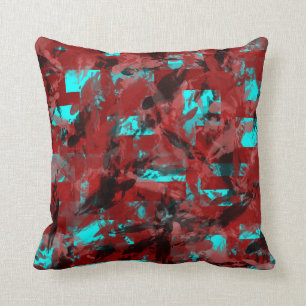 Coussin Abrégé sur rouge Teal