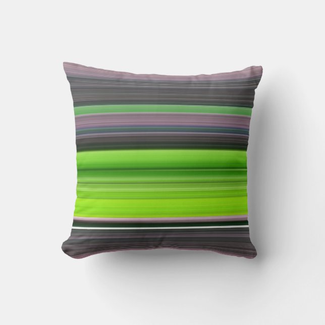 Coussin Abstract #1: Lime and grey (Recto)