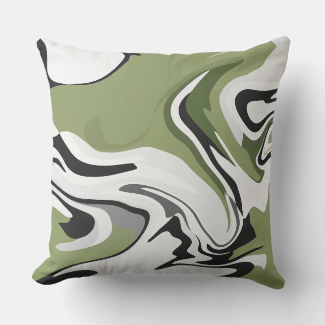 Coussin Abstract Flow of Nature (Recto)