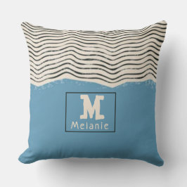 Coussin Abstract minimalist artistic lines Monogram