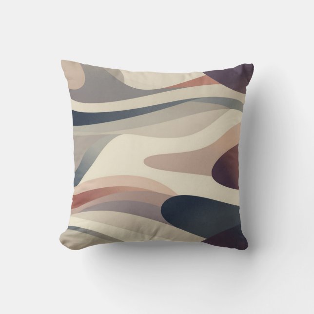Coussin Abstract Neutral Pillow (Recto)