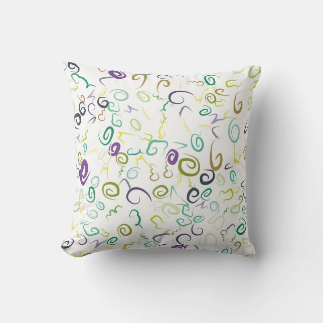 Coussin Abstract seamless pattern handmadeabstract, art, b (Recto)