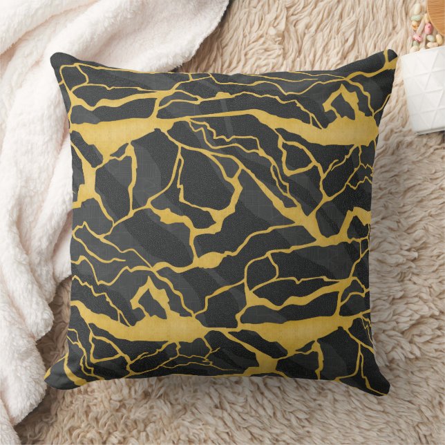 Coussin abstract veined stone (Couverture)