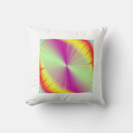 Coussin Abstraction d'arc-en-ciel
