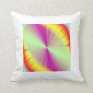 Coussin Abstraction d'arc-en-ciel