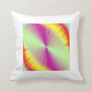 Coussin Abstraction d'arc-en-ciel