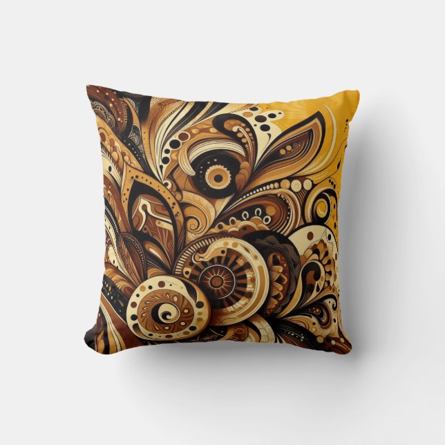 Coussin Abstraction Solaire (Recto)