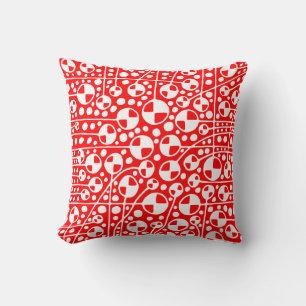 Coussin Abstrait 130112 v5 - Rouge