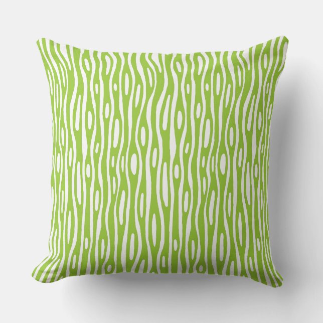 Coussin Abstrait 280314 - Martian Green en blanc (Recto)
