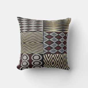 Coussin Abstrait afrocentré
