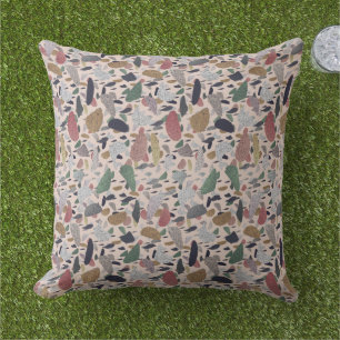 Coussin Abstrait Art moderne Terrazzo Style Motif