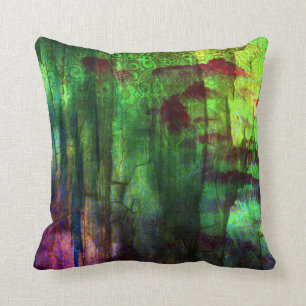 Coussin abstrait assez iridescent de conception