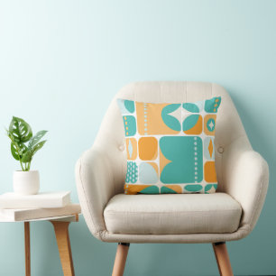 Coussin Abstrait au milieu du siècle