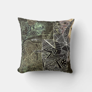 Coussin abstrait avec le loup