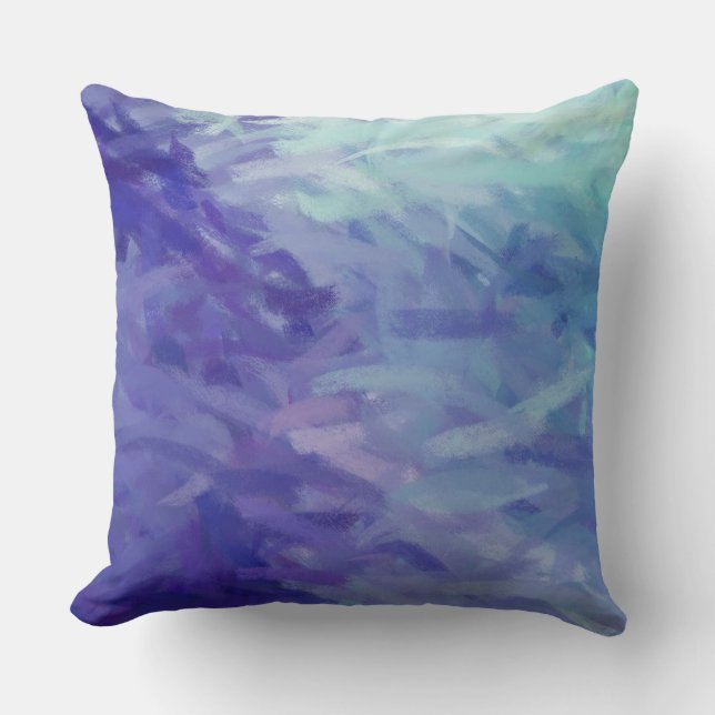 Coussin Abstrait bleu (Recto)