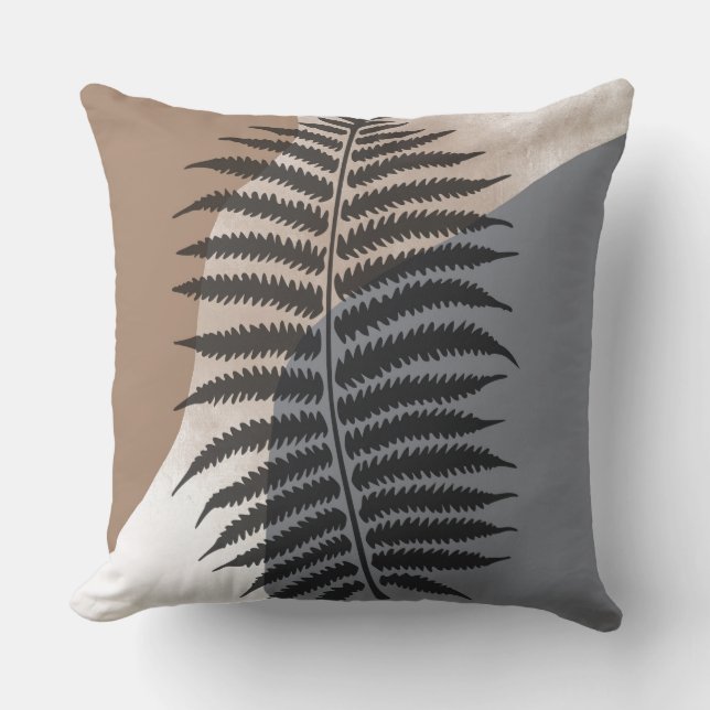 Coussin Abstrait botanique moderne (Recto)