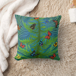 Coussin Abstrait Butterfly Dream Garden