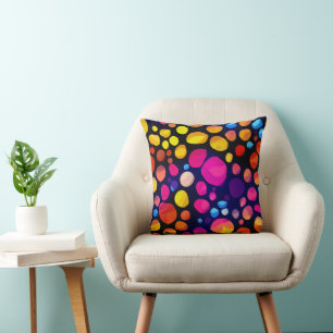 Coussin Abstrait Coloré