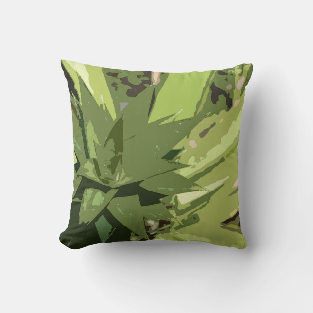 Coussin Abstrait d'ananas tropical (Recto)