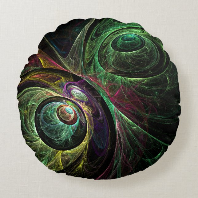 Coussin Abstrait d'art oculaire (Devant)