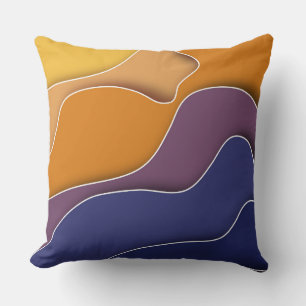 coussin abstrait d'automne