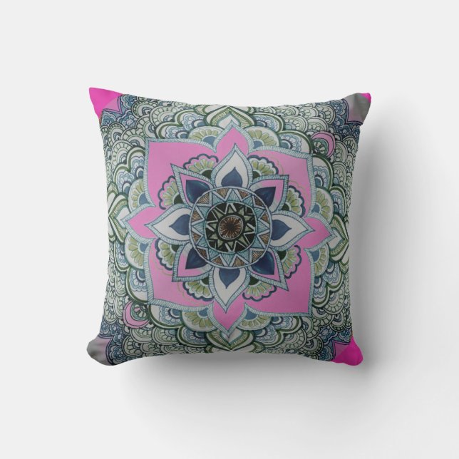 Coussin Abstrait de floraison (Recto)