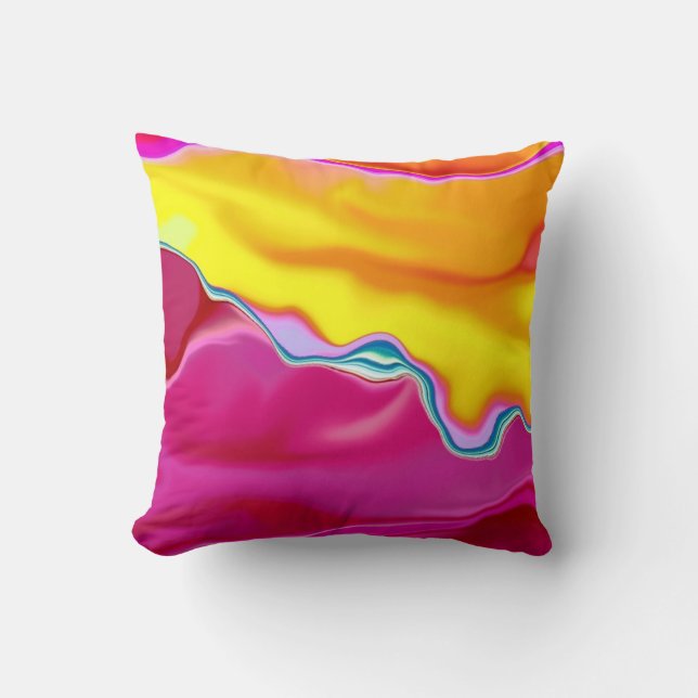 Coussin abstrait de "gardénia" (Recto)