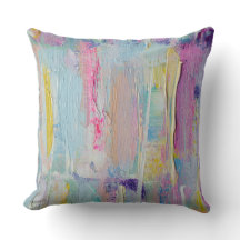 Coussin Abstrait de peinture de couteau de palette